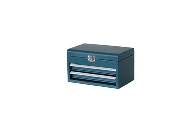 2 Drawer Tool Chest And Cabinet with Blue Sand Grain Finish for home, factory (THB-10120)