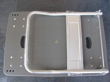 logistyczny centra składany wózek z tworzywa sztucznego z niebieskim / szarym, pojemność 150 kg