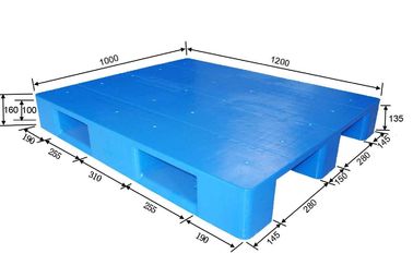 1200 x 1000 palety plastikowych urządzeń magazynowych o ładowności dynamicznej 2000 kg
